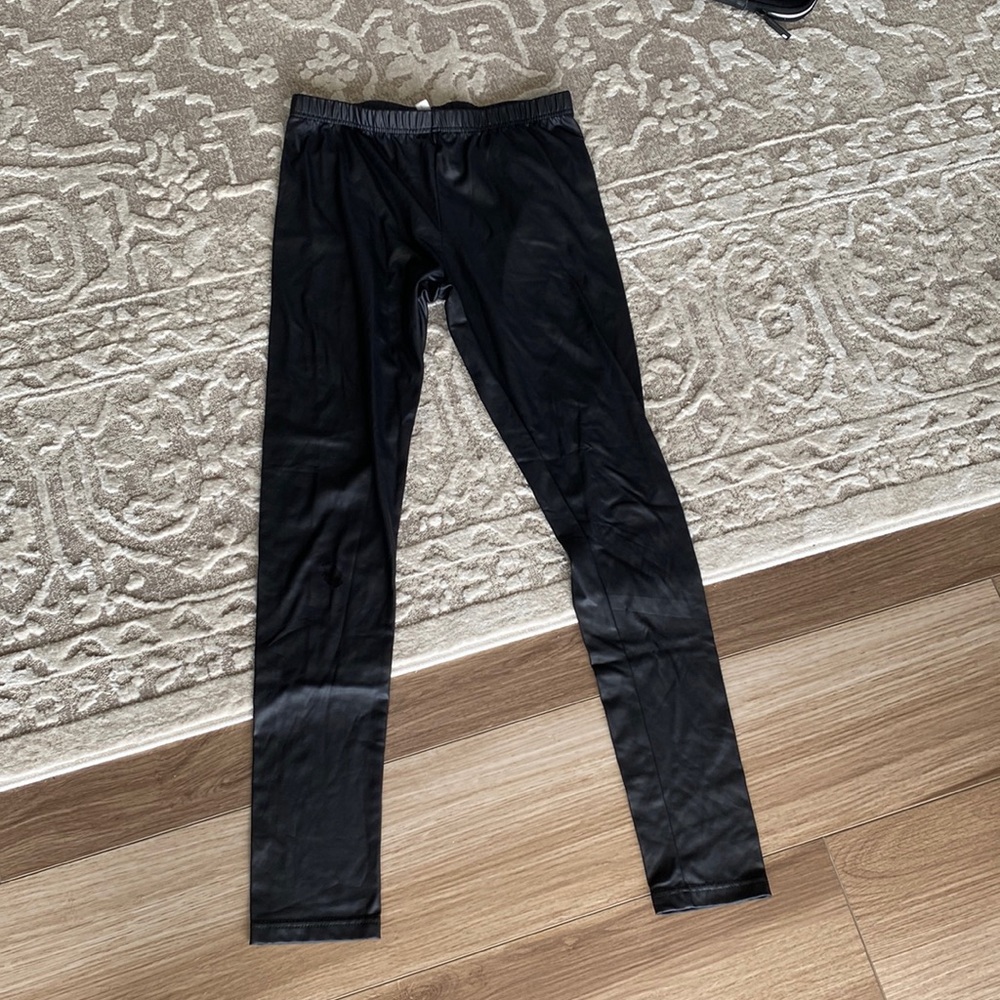 Faux leather leggings